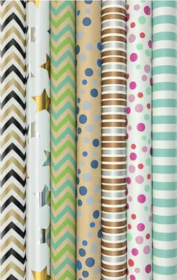 Image de Assortiment de papier cadeau CH3 - 200 x 70 cm - 5 rouleaux