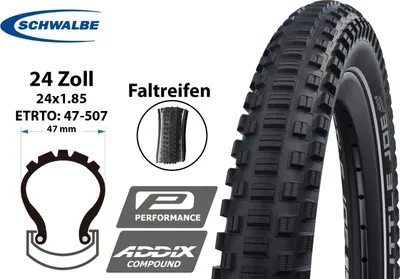 Produktbild von 24 Zoll Schwalbe LITTLE JOE 24x1.85 faltbar 47-507 ADDIX Reflex