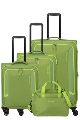 Produktbild von Travelite Corsiica - 4-Rollen-Trolley Set 4tlg. erw. (fresh green)