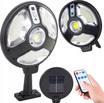 Zdjęcie produktu dla Lampa solarna 150 led z czujnikiem ruchu zmierzchu