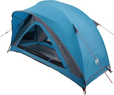 Image de vidaXL Tente de camping 1 personne bleue imperméable