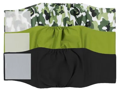 Produktbild von Männliche Hundewindel waschbar Stoff Camouflage Größe M