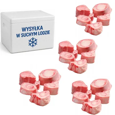 Produktbild von Rindermarkknochen kreuzweise geschnitten 4 x 1 kg - Schronisko Bukowina