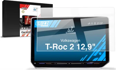 Produktbild von Keramische Autodisplayfolie für Volkswagen T-Roc 2 12,9 (2025-2026), Grizz Protector