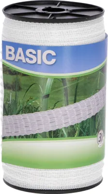 Obrázek produktu pro Páska na oplocení BASIC, 200 m x 10 mm, bílá, Kerbl
