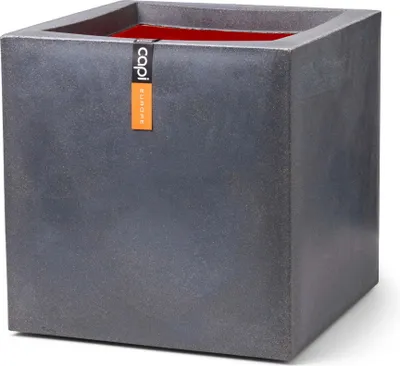 Produktbild von Capi Pflanzgefäß Urban Smooth Quadratisch 50x50x50 cm Dunkelgrau