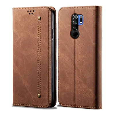 Obrázek produktu pro Redmi 9 Pouzdro, Kožené Peněženkové Pouzdro s Magnetickým Uzavíráním a Pouzdro s Funkcí Stojánku pro Xiaomi Redmi 9 Hnědý