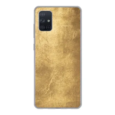 Produktbild von MuchoWow® Handyhülle Schutzhülle Hülle für Samsung Galaxy A71 Licht fällt auf eine goldene Wand Silikon Softcase Handy Hülle - Kartenbesitzer