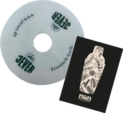 Produktbild von Jever Tropfenfänger Bierdeckel Pilsrosette Schaumfänger 100 St.