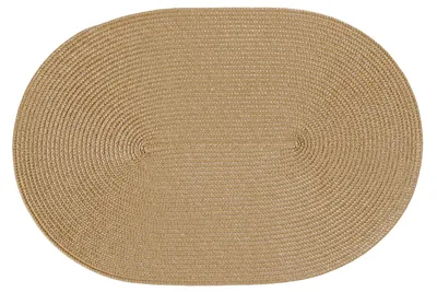 Produktbild von Platzset Polypro Caramel oval ca. 45x30 cm Platzdeckchen Tischset geflochtene Optik