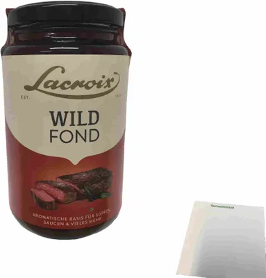 Produktbild von Lacroix Fond mit Wildaroma für Suppen und Soßen (400ml Glas) + usy Block