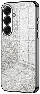 Image de Étui à paillettes pour Samsung Galaxy S26 Plus - Coque arrière en silicone Phonesta Crystal Sparkle - Noir