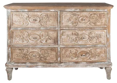 Zdjęcie produktu dla Kredens Clayre & Eef 141x40x105 cm Drewno beżowe