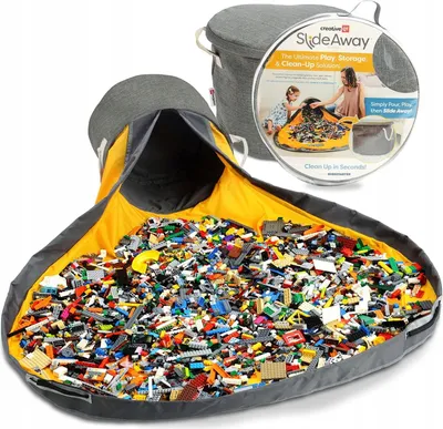 Produktbild von Spielzeug-Aufbewahrungskorb mit Spielmatte 2-in-1 Organizer groß