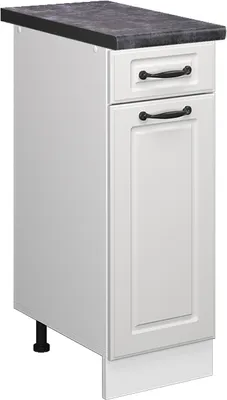 Image de Meuble cuisine Vicco R-Line Blanc campagne 30cm , PT Anthracite, Model 46110
