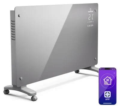 Obrázek produktu pro Klarstein Bansin Crystal Smart Konvektor 2500, 2500 W, Aplikace, 5-50 °C, LED displej, Dotykový displej