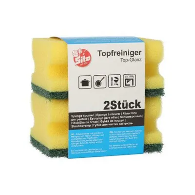 Obrázek produktu pro Papstar houbička na čištění květináčů čtvercová žlutá 15 kusů 1 balení
