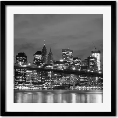 Produktbild von Bild - 50 cm x 50 cm - MDF - Rahmen, Wandkunst - Manhattan New York
