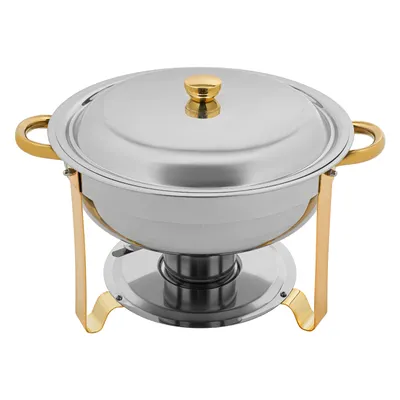 Produktbild von 4.5L  Chafing Dish Buffet Set Buffetgeschirr Warmhalte Set Rund