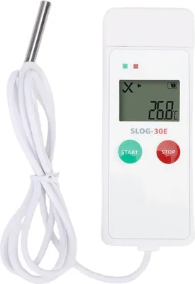 Obrázek produktu pro USB záznamník teplotních dat, LCD displej, kapacita 35 000 záznamů, PDF, externí sonda