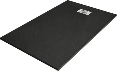 Immagine prodotto di Mexen Hugo piatto doccia rettangolare SMC 150 x 90 cm, nero, copertura inox - 42709015-X