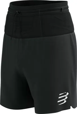 Productafbeelding van Compressport Trail Racing 2-in-1 Korte Broek Heren Zwart Maat S - Hardloopbroek