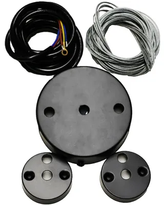 Image de NEDES Accessoires de suspension noirs pour luminaires LED CL7 - SN703