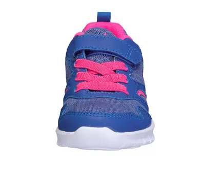 Produktbild von Lico Kinder Klett Halbschuh blau pink weiße Laufsohle 28