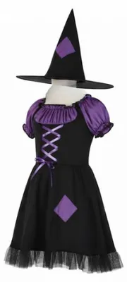 Immagine prodotto di PartyPro costume da strega viola 7/9 anni