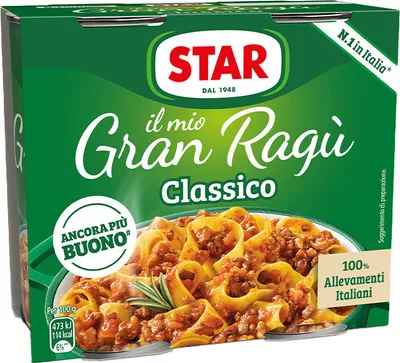 Produktbild von 12x Star Il Mio Gran Ragù Classico Sauce Tomatensuppe Tomatensauce 2x180g