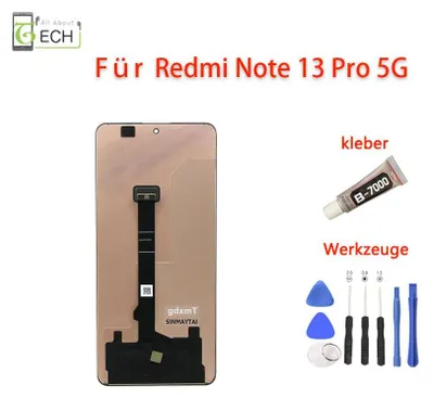 Produktbild von Für Xiaomi Redmi Note 13 Pro 5G MZB0FFWEU LCD Display Bildschirm mit Werkzeuge