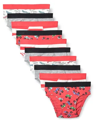 Immagine prodotto di A. Intimo da uomo Essentials, slip in cotone jersey, confezione da 10, grigio/a righe/cotone
