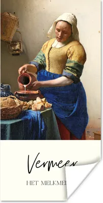 Produktbild von MuchoWow® Poster Kunst - Milchmädchen - Vermeer 20x40 cm - Plakat - Foto