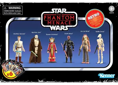 Produktbild von Hasbro Star Wars Episode I – Die dunkle Bedrohung Figuren-Set 9,5 cm