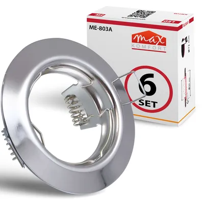 Immagine prodotto di 6 x faretto da incasso 863A-TP-CH, cromo, con attacco GU10
