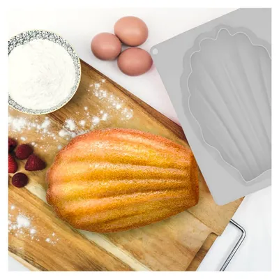 Produktbild von Silikon-Backform für große Madeleines, 3D