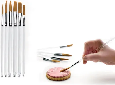 Immagine prodotto di Set di pennelli da pasticceria per decorazioni 6 pezzi