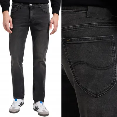Produktbild von Lee Daren Asphalt Rocker Jeans Gerade Schwarze Jeans W31 L32