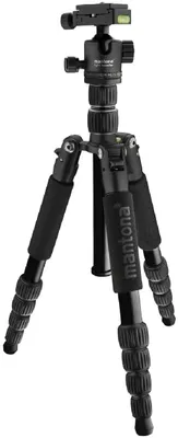 Produktbild von Mantona light traveller travel tripod black 1,1 kg ľahký kompaktný výška 131,5 cm
