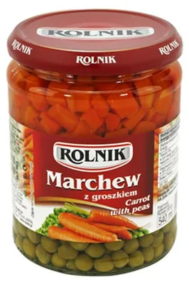 Obrázok produktu pre Mrkva a hrášok 540 ml Rolnik