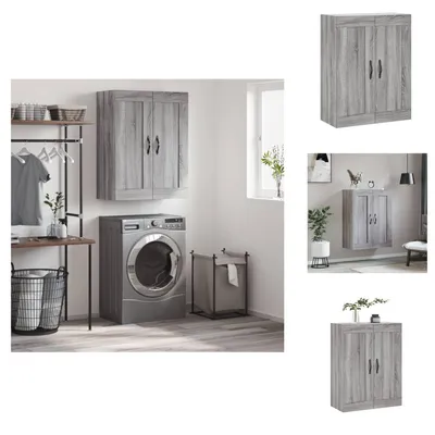 Image de vidaXL Armoire murale Gris Sonoma 69,5x34x90 cm Bois composite - Sideboards