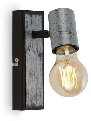 Produktbild von Wandleuchte Wandlampe VSchwenkbar Spot 1xE27 max. 60 Watt Antik-silber Briloner