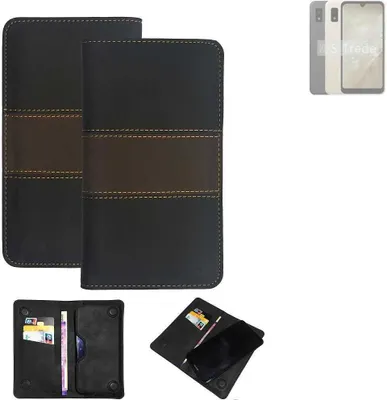 Produktbild von K-S-Trade Hülle Handyhülle kompatibel mit Sharp Aquos Wish3 Schutzhülle Walletcase Bookstyle Tasche Schutz Case Handytasche Wallet Cover Kunstleder