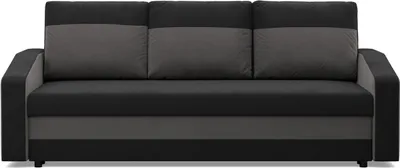 Produktbild von 3-Sitzer Sofa ORION, Sofa mit Schlaffunktion, Liegefläche 200x140cm, Schwarz/Weiß
