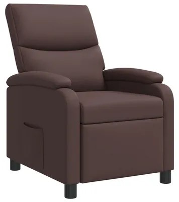 Image de vidaXL Fauteuil de relaxation Marron Similicuir