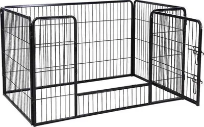 Image de Banc pour chien - Panier de transport pour chien - Cage pour chien - Noir