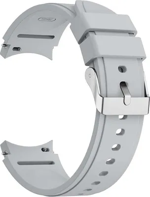 Produktbild von SYSTEM-S Armband flexibel aus Silikon 20mm für Samsung Galaxy Watch 4 Smartwatch Weiß
