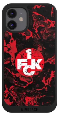 Produktbild von NIVOCASE Handyhülle für Apple iPhone 12 mini  Hülle NIVOpure Case Schwarz 1. FC Kaiserslautern 1. FCK Logo