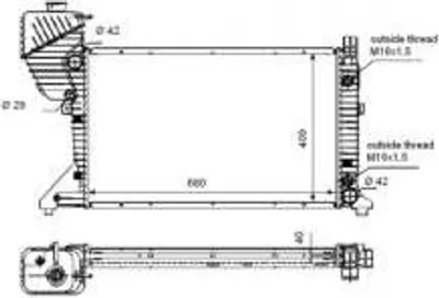 Produktbild von NRF Kühler, Motorkühlung  55349