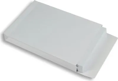 Produktbild von Faltentaschen 250x353x40mm E4 140g/qm haftklebend VE=250 Stück weiß